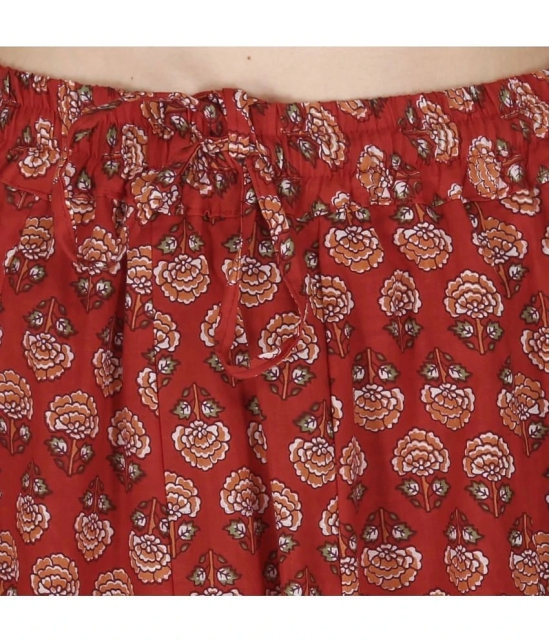 Sttoffa Red Cotton Womens Flared Skirt ( Pack of 1 ) - None