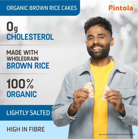 Pintola Brown Rice Cakes Salted 130G, 1 Pc