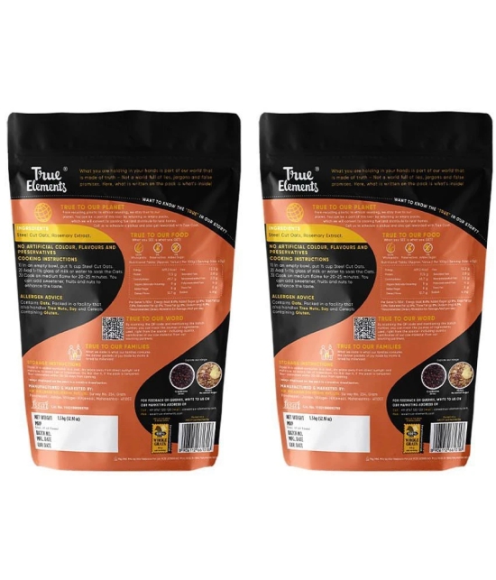 True Elements Oats 1500 gm Pack of 2