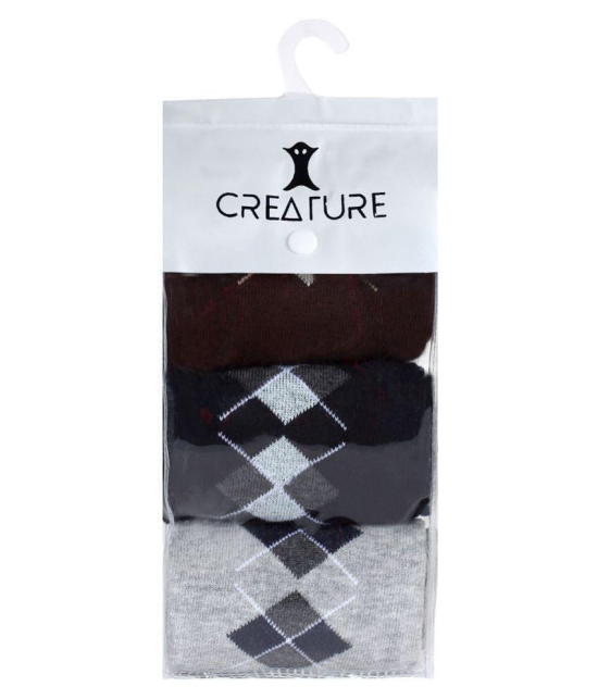 Creature Brown Formal Mid Length Socks - Brown