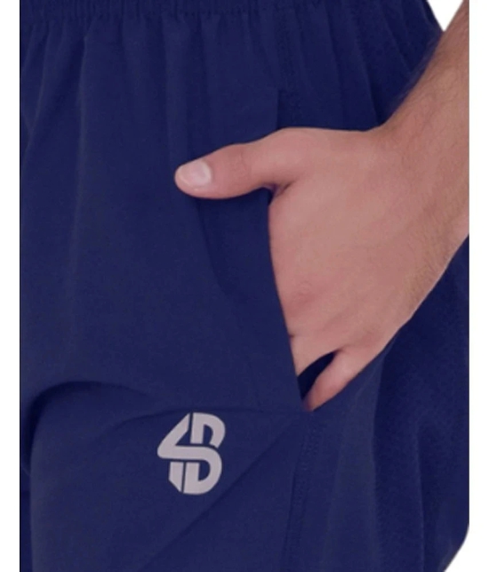 Forbro Navy Blue Polyester Mens Sports Trackpants ( Pack of 2 ) - None