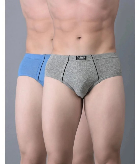 Pack of 2 Dollar Bigboss Assorted Solid Cotton Blend Men Brief - None