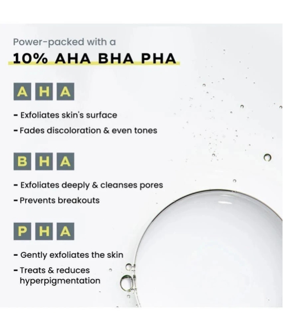 Hyphen Resurfacing 10% AHA BHA PHA Exfoliator with 20% Pineapple Extract | Smoother Skin In 1 Use