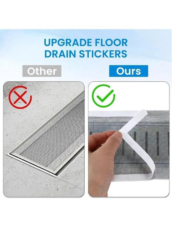 Roll Kitchen Sink Strainer Disposable Hair Catcher Shower Drain Mesh Stickers, Cuttable PVC Mesh, DIY Shower Drain Cover Hair