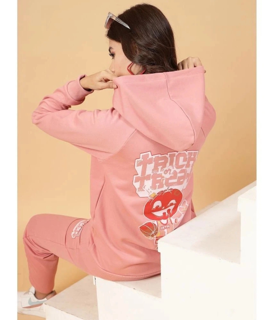 Rigo Peach Fleece Printed Tracksuit - Pack of 1 - None