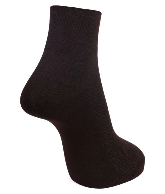 Dollar Socks Brown Casual Ankle Length Socks Pack of 3 - Brown