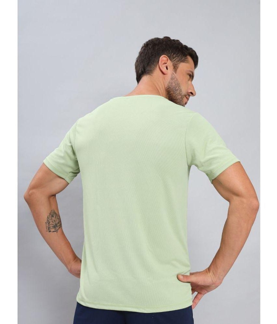 Technosport Mint Green Polyester Slim Fit Mens Sports T-Shirt ( Pack of 1 ) - None