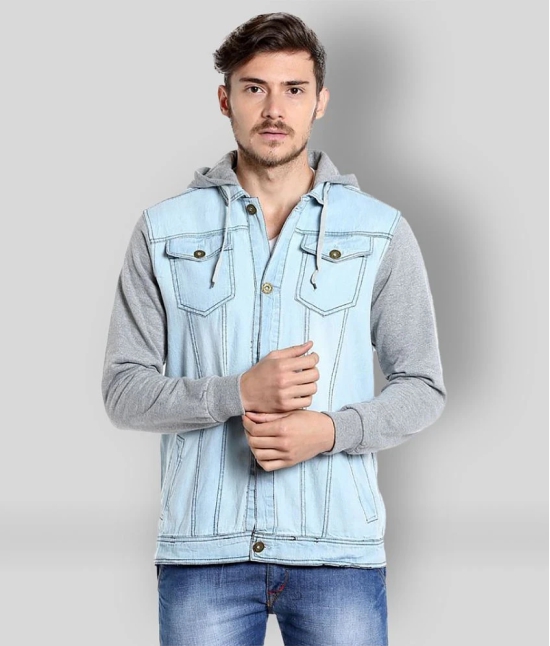 Campus Sutra - Blue Cotton Regular Fit Men's Casual Jacket ( Pack of 1 ) - L