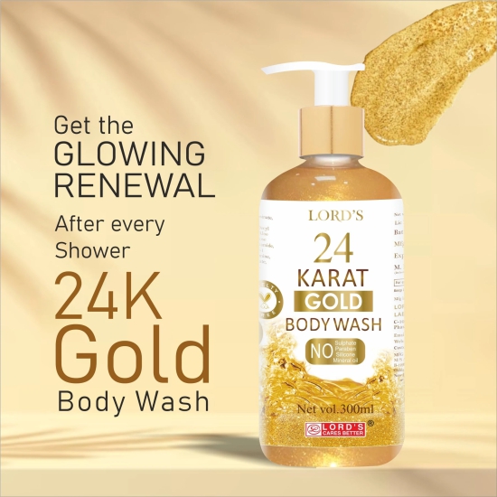 Lords 24 Karat Gold Body Lotion + Body Wash (500 ml)