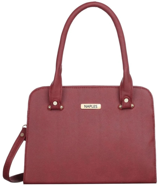 Naples - Maroon PU Shoulder Bag - Maroon