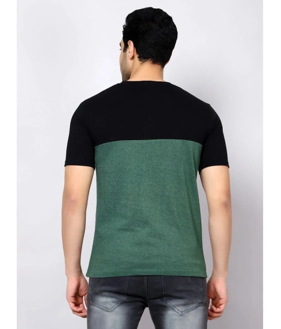 Diaz - Olive Green Cotton Blend Regular Fit Mens T-Shirt ( Pack of 1 ) - None