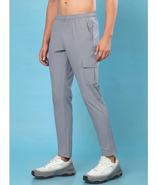 PPTHEFASHIONHUB Grey Lycra Mens Trackpants ( Pack of 1 ) - None