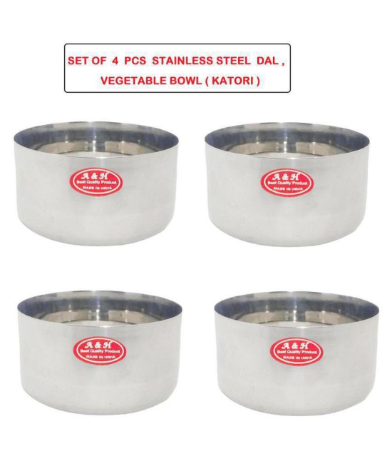 A & H ENTERPRISES 4 Pcs Stainless Steel Cereal Bowl 180 mL - Steel