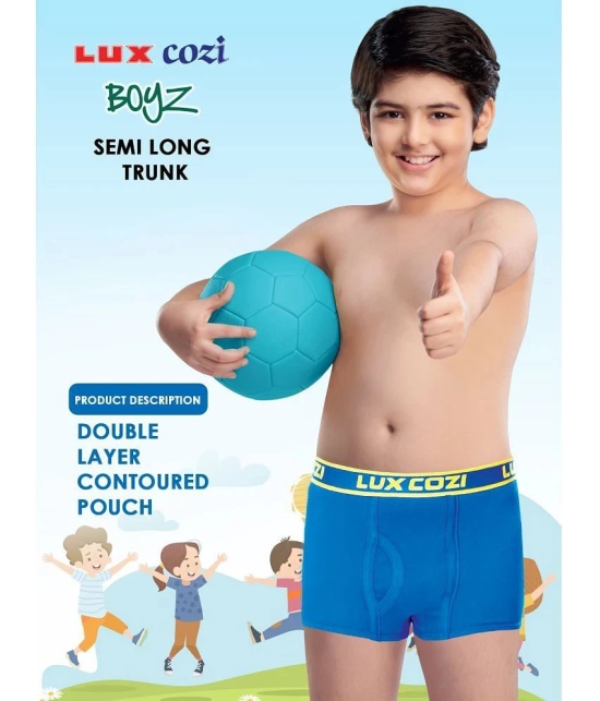 Lux Cozi - Multicolor Cotton Blend Boys Trunks ( Pack of 8 ) - None