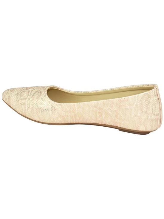 Ajanta Cream Womens Formal Ballerinas - None