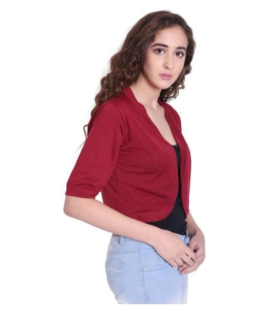 Affair Cotton Shrugs - Maroon - XL