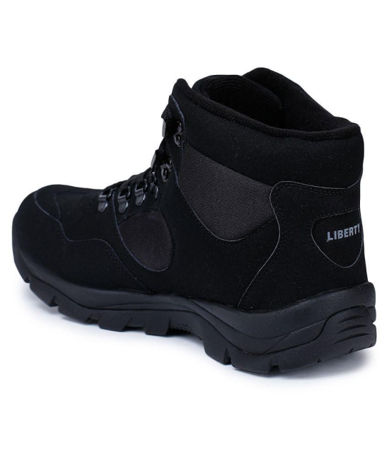 Liberty High Ankle Black Safety Shoes - 8