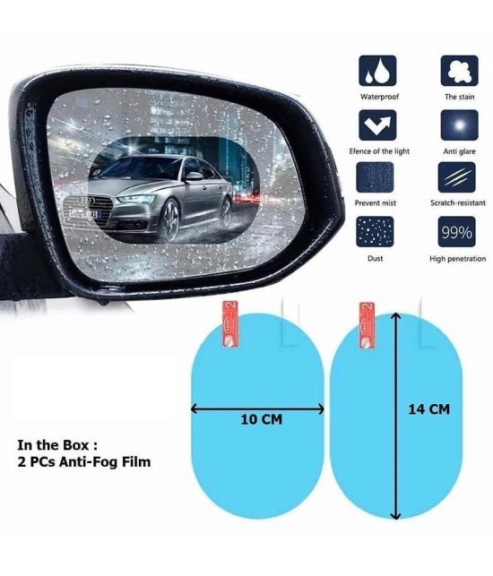 GEEO Side Mirror Visor Transparent Set of 2