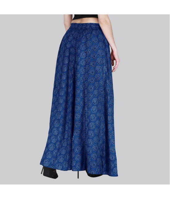 Sttoffa Blue Cotton Womens Flared Skirt ( Pack of 1 ) - None