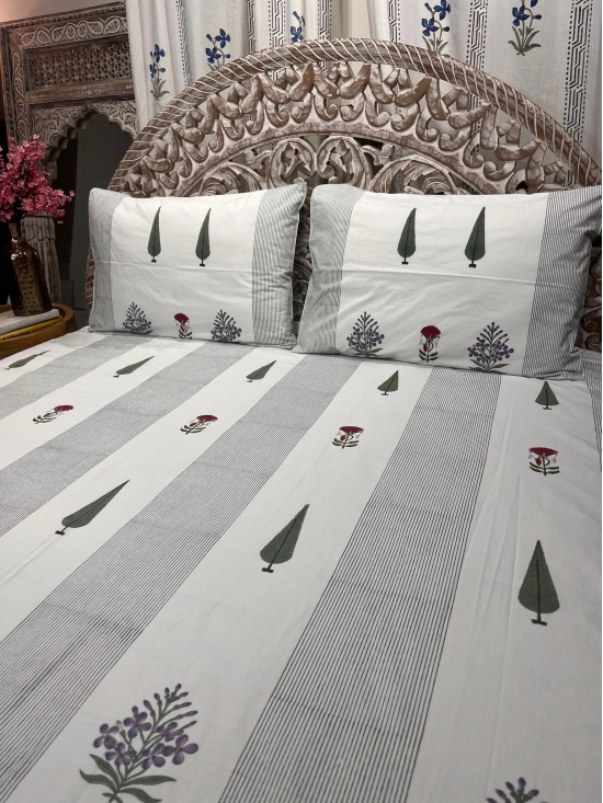 Hand Block Cotton Bedsheet |Raahat Bedsheet-King