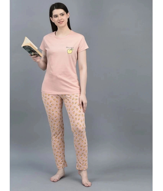 Dollar Missy Pink Cotton Womens Nightwear Nightsuit Sets ( Pack of 1 ) - None