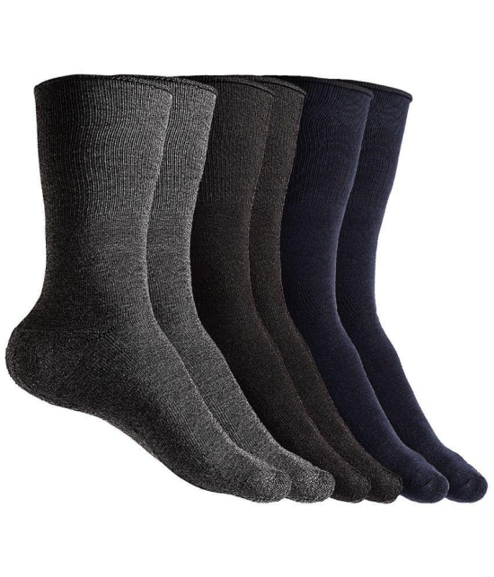 Texlon - Multicolor Cotton Men's Mid Length Socks ( Pack of 3 ) - Multicolor