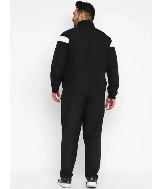 YUUKI - Black Polyester Regular Fit Colorblock Mens Sports Tracksuit ( Pack of 1 ) - None