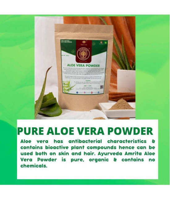 Ayurveda Amrita Pure, Natural & Organic Aloe Vera Powder for Hair & Skin100 Gram