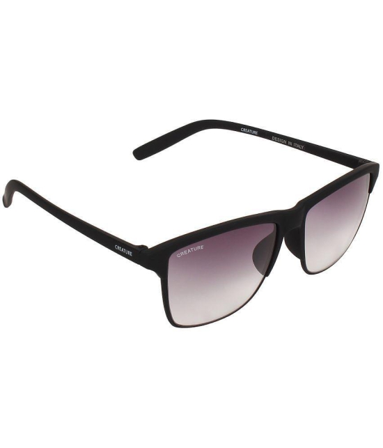 Creature - Black Square Sunglasses ( Pack of 1 ) - Medium