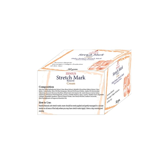 Zenius Stretch Mark Cream for All Skin Types-Pack of 2