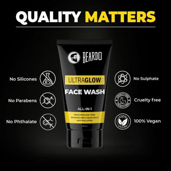 Beardo Ultraglow Facewash for Men (100ml)