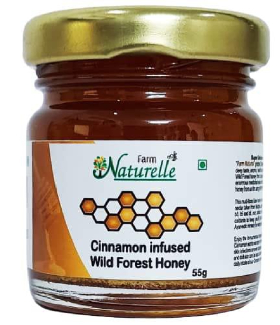 Farm Naturelle-Strongest Ayurvedic Triphala Juice-Improved Digestion-Herbal Laxative-400ml+ 55g Cinnamon Infused Honey.