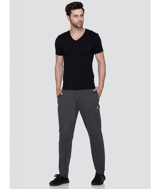 Zeffit Charcoal Cotton Blend Mens Sports Trackpants ( Pack of 1 ) - None