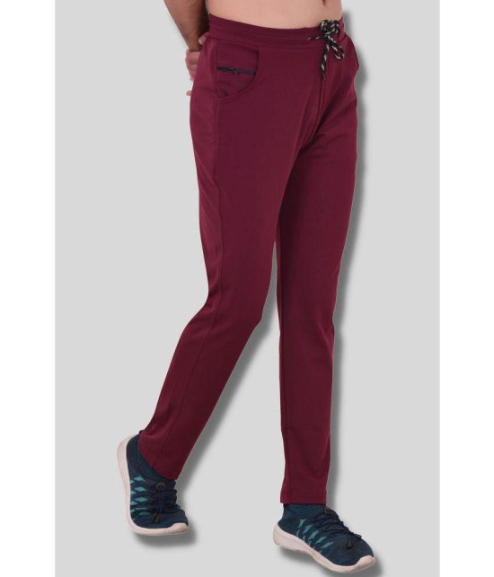 Forbro - Maroon Lycra Men's Sports Trackpants ( Pack of 1 ) - None