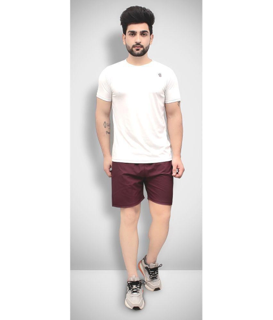 Forbro - Maroon Polyester Men's Running Shorts ( Pack of 1 ) - None