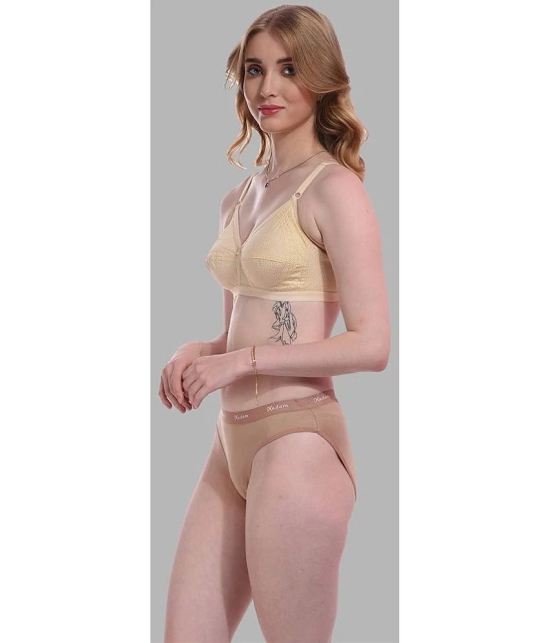 Madam Nude Cotton Lycra Solid Womens Hipster ( Pack of 1 ) - None