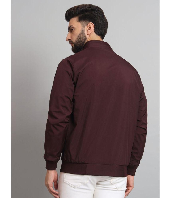 MXN Polyester Mens Casual Jacket - Wine ( Pack of 1 ) - None