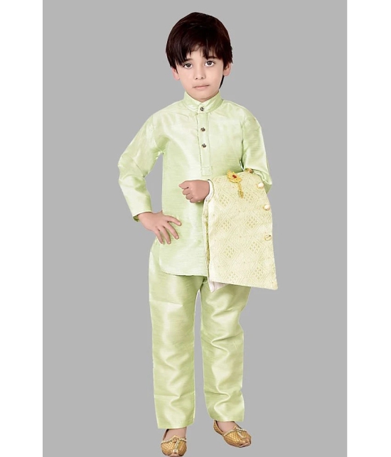 Arshia Fashions - Green Silk Boys ( Pack of 1 ) - None