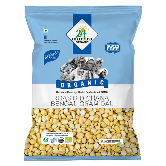 24 mantra ROASTED CHANA BENGAL GRAM DAL 500 GMS