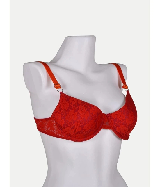 Radprix Pack of 1 Cotton Lightly Padded Womens Everyday Bra ( Red ) WWUKB401266 - None