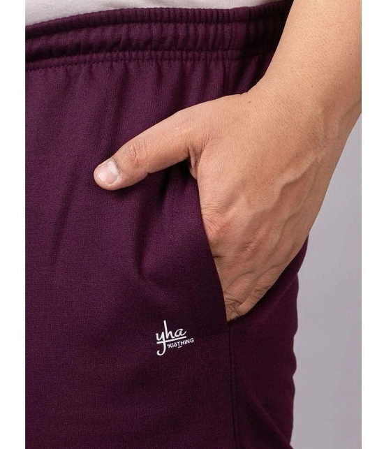 YHA Rough Red Fleece Mens Trackpants ( Pack of 1 ) - None