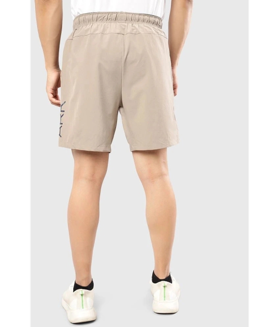 Fuaark Beige Polyester Lycra Mens Gym Shorts ( Pack of 1 ) - None