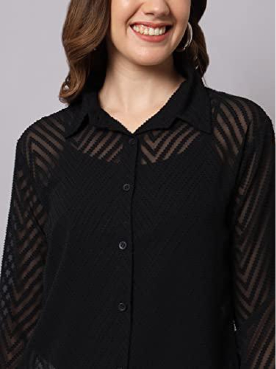 FUNDAY FASHION Women Regular Fit Solid Casual Shirt