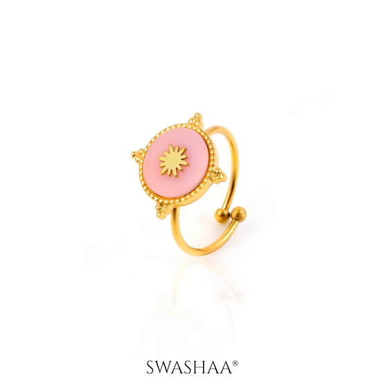 Domicia Sun 18K Gold Plated Ring-Gold