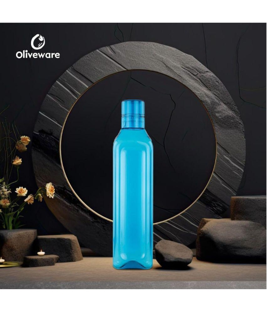 Oliveware Blue Water Bottle 1000 mL ( Set of 3 ) - Blue