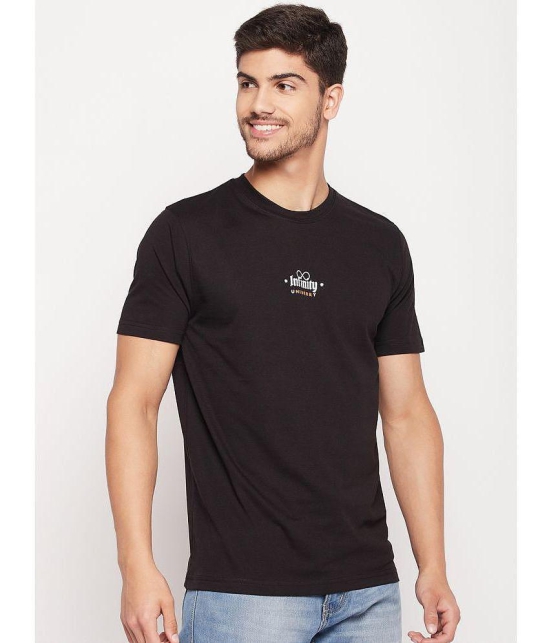 UNIBERRY - Black Cotton Blend Regular Fit Mens T-Shirt ( Pack of 1 ) - None