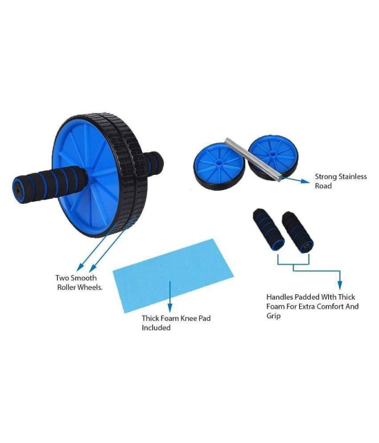 Wide Ab Roller Wheel for Abs Workouts/Home Gym Abdominal Exercise/Core Workouts for Men and Women (Multicolour) - ONESIZE