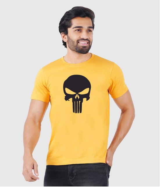 ferocious - Yellow Cotton Regular Fit Men's T-Shirt ( Pack of 1 ) - None