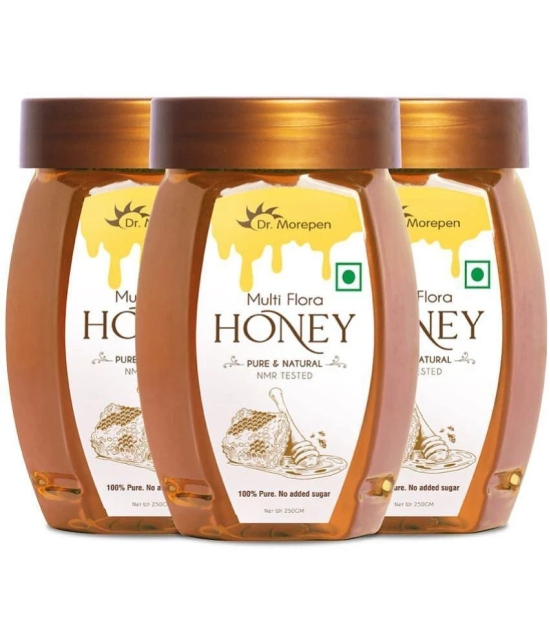 Dr. Morepen Multi Flora Honey 250gm Each- Pack of 3