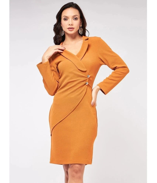 Zima Leto - Mustard Polyester Womens Shift Dress ( Pack of 1 ) - None